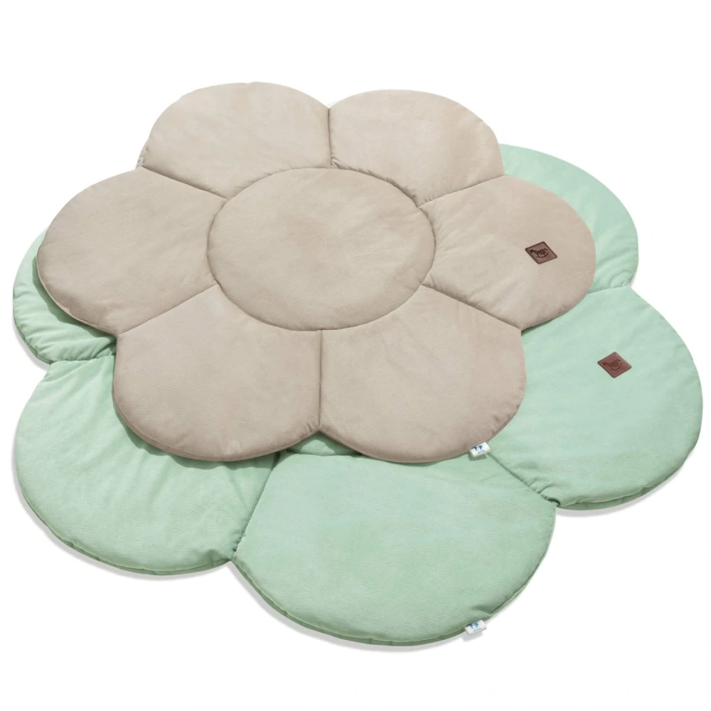 Vzdělávací hrací podložka Daisy - šedá