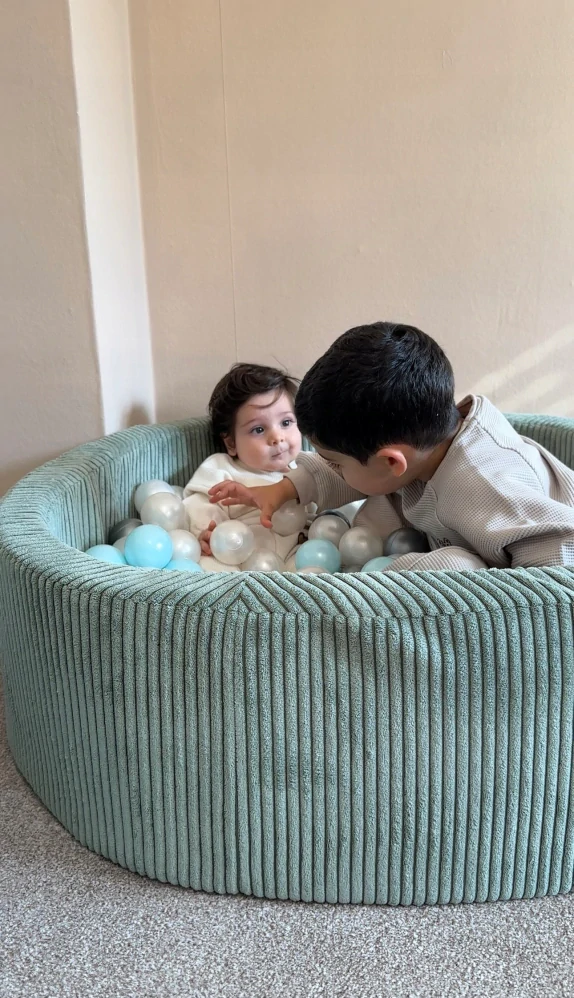 Bazén pro děti 90x30cm, bez míčků - manžestr, béžová