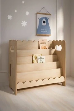 Montessori knihovna BUBBLE - bílá