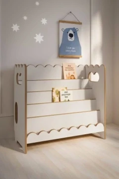 Montessori knihovna BUBBLE - natural