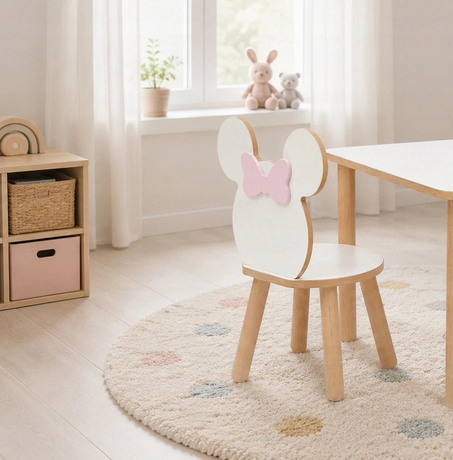 Dětská židle Mickey Mouse s mašlí