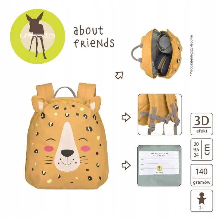 Mini batoh Lassig About Friends – Leopard