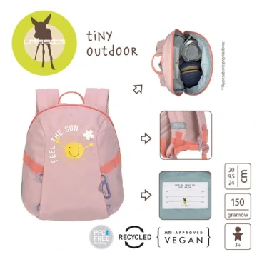Mini batoh Lassig Tiny Outdoor Feel the sun - pink