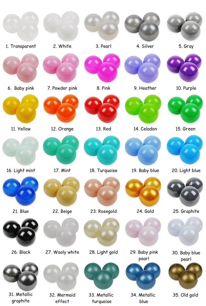 Suchý hranatý bazének s míčky (110x110x40 cm), různé barvy