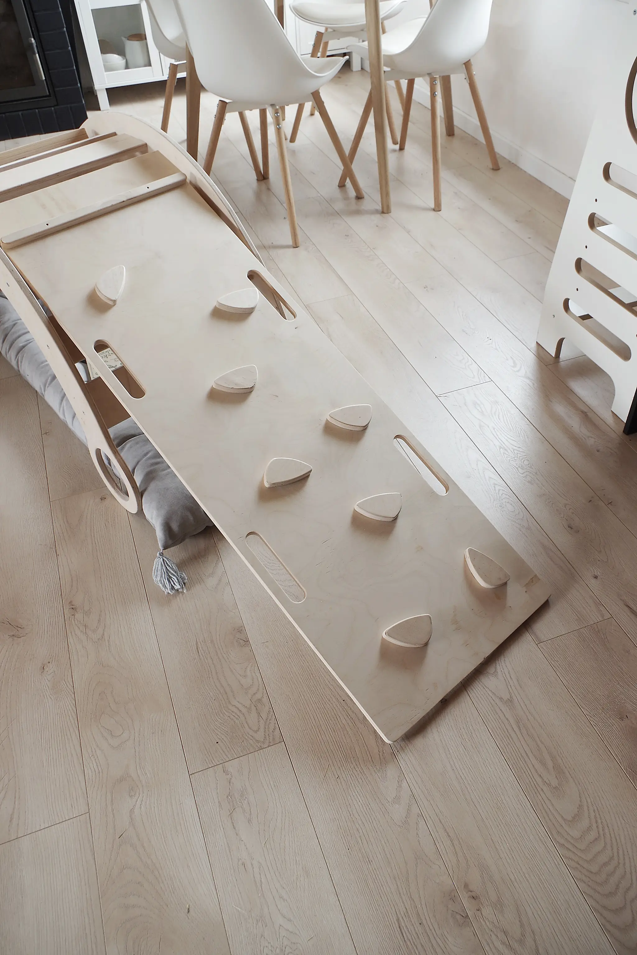 Dřevěná horolezecká sestava