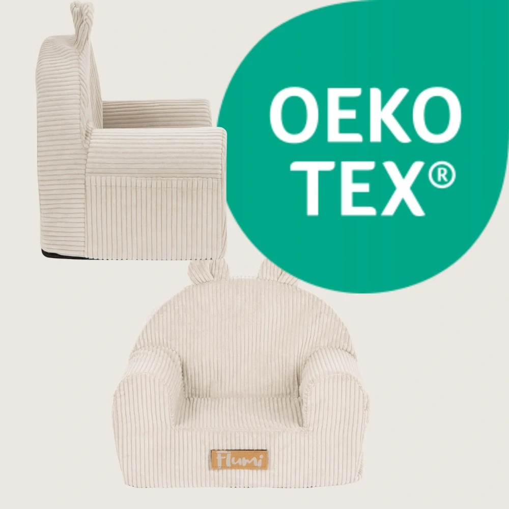 Dětské křesílko Teddy - manšestr béžové