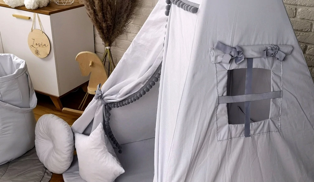 Stan pro děti týpí - Basic šedý