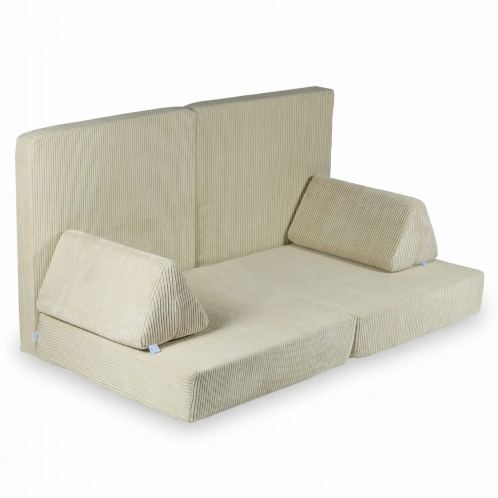 Montessori Play Sofa Luxury Waffle - růžová