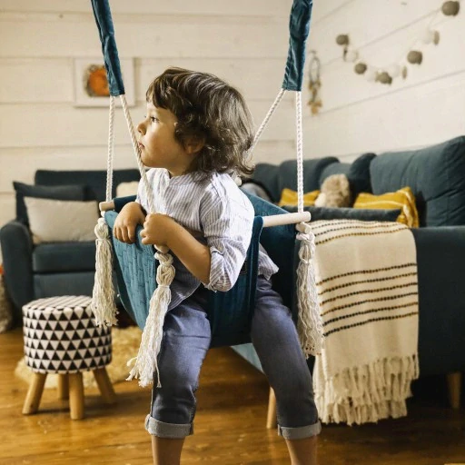 Dětská houpačka dětská BEAR - tyrkysová