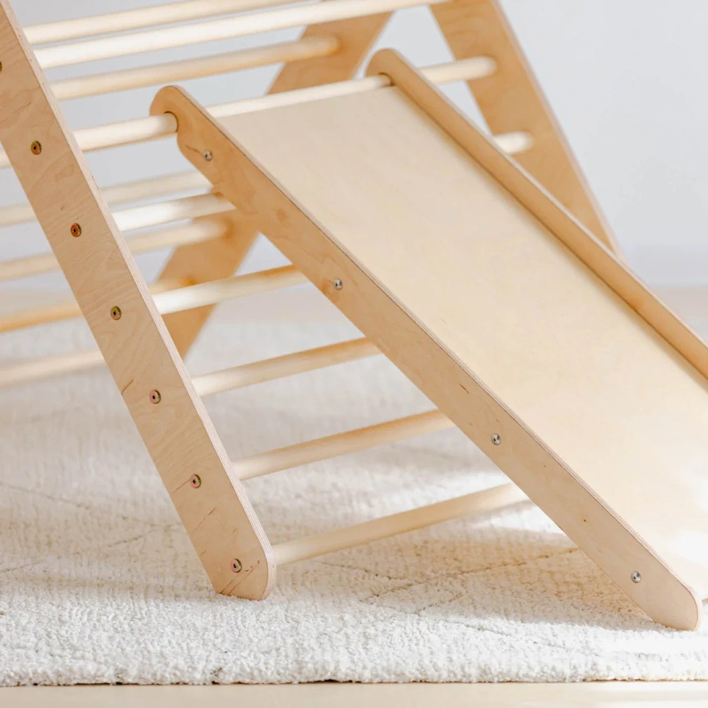 Dětský pikler trojúhelník se skluzavkou