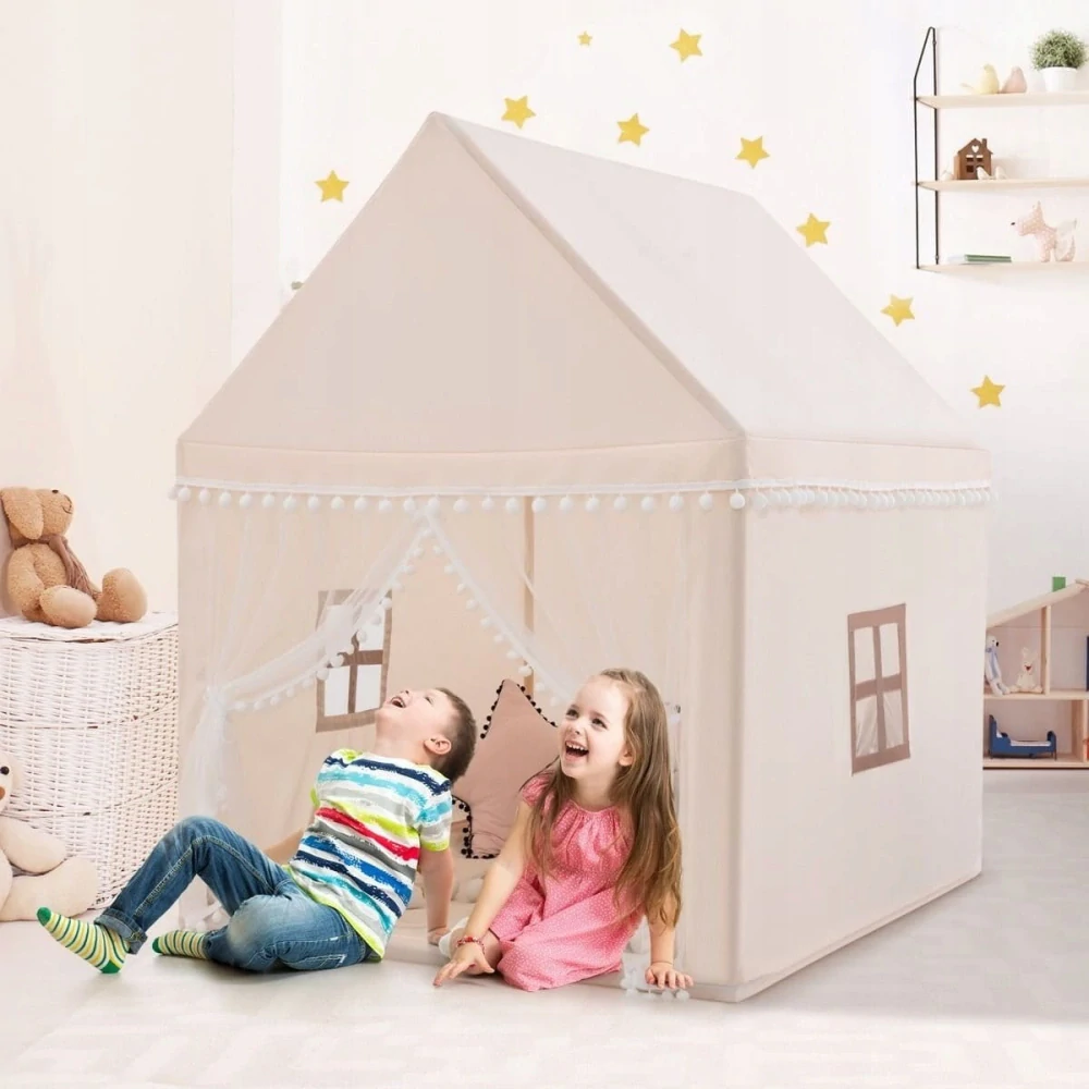 Domeček pro děti - béžový