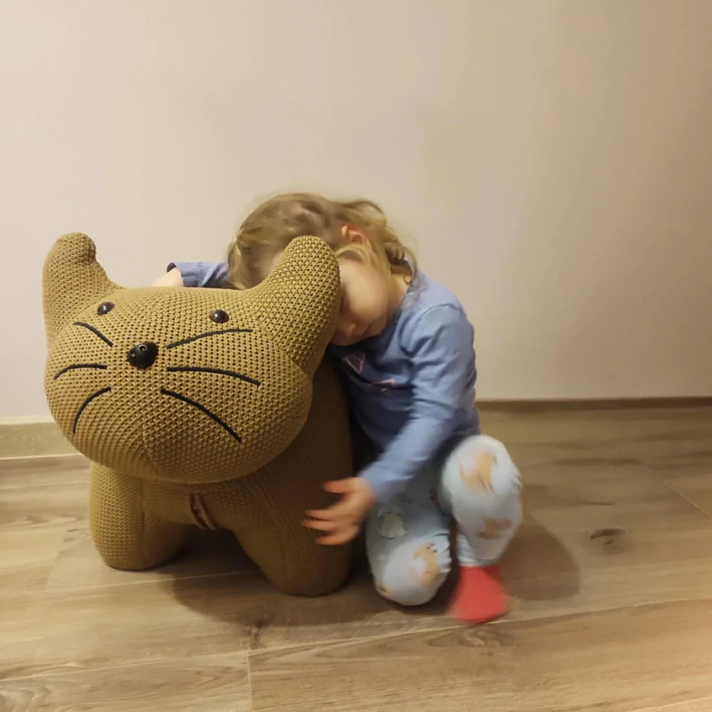 Dětský pouf ve tvaru zvířátka - lev