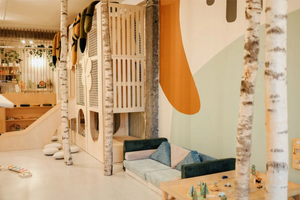 Modulární rozkládací pohovka SOFA pro děti, polštář, pěnová matrace - mix barev 1