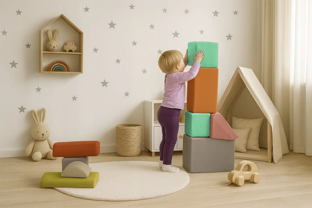 Sada 11 pěnových bloků – vzdělávací bloky pro batolata