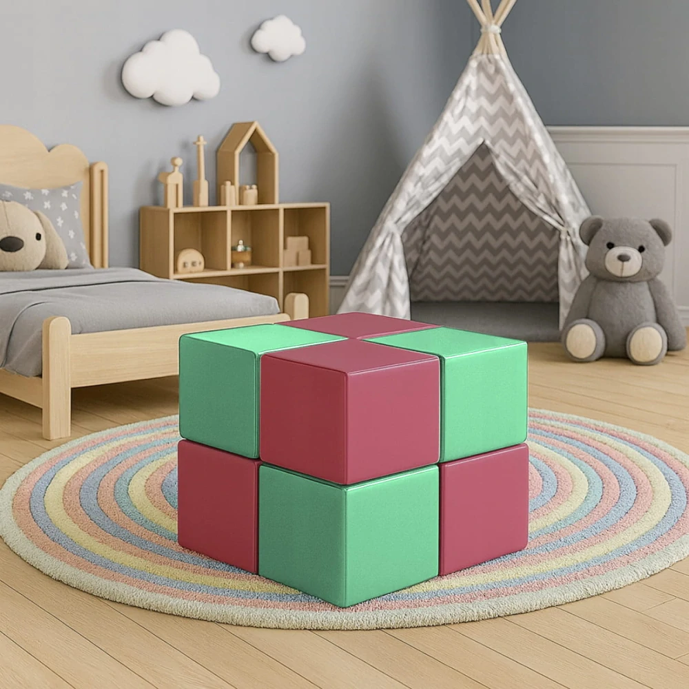 Sada pěnových kostek – vzdělávací bloky pro batolata