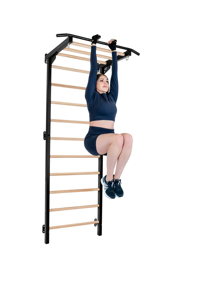 Gymnastický tréninkový žebřík HOME gym Basic - černá