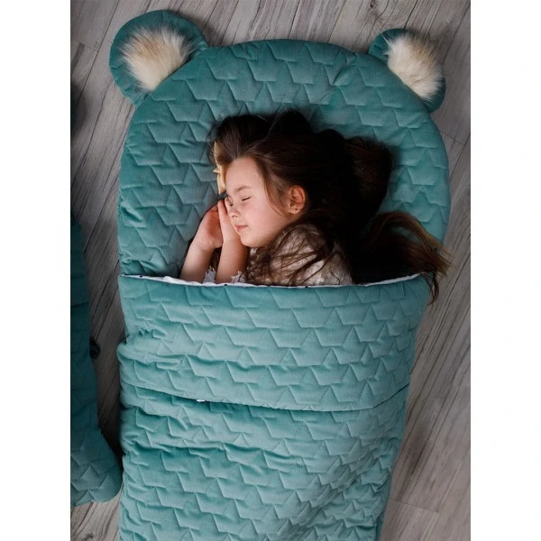 Kinder Hop Dream Catcher Spací pytel Leaves Ocean Green- 120x60 cm