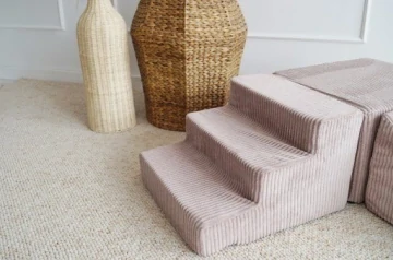 Pěnová hrací sestava 3 ks, manžestr - růžová