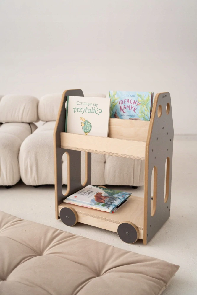 Montessori knihovna CAR - šedá