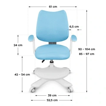 Ergonomická dětská židle MARK ADLER - modrá