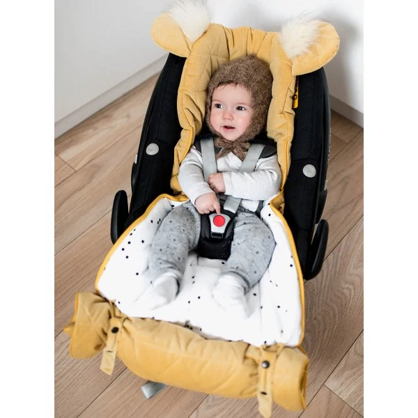 Kinder Hop Spací pytel 6v1 Dream Catcher Triangles Mustard - 80x45 cm