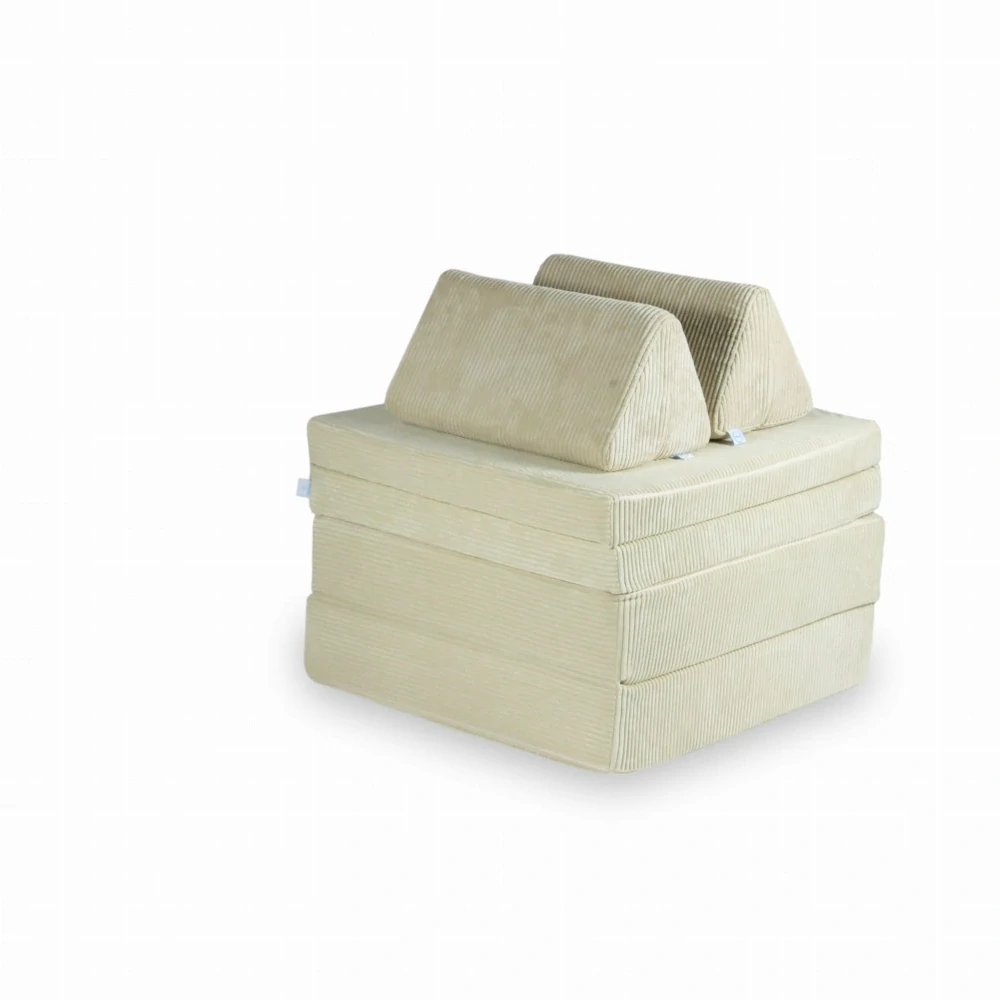 Montessori Play Sofa Luxury Waffle - růžová