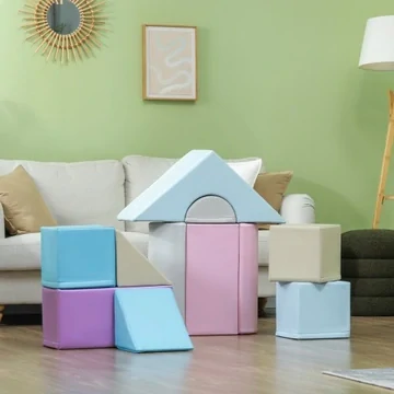 Sada 15 pěnových bloků – vzdělávací bloky pro batolata