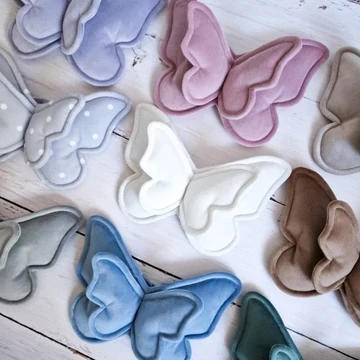 Sametový motýl - černý, různé velikosti