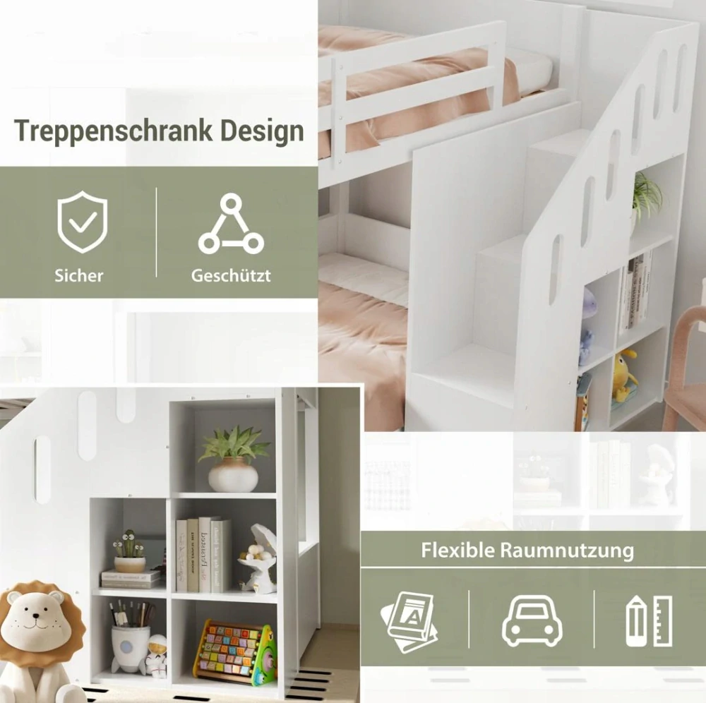 Multifunkční dětská postel s úložným prostorem (200 x 90 cm)