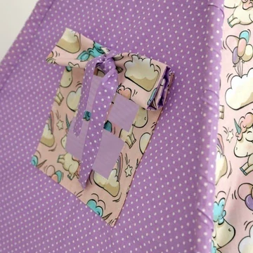 Stan teepee pro děti se zvířátky PURPLE