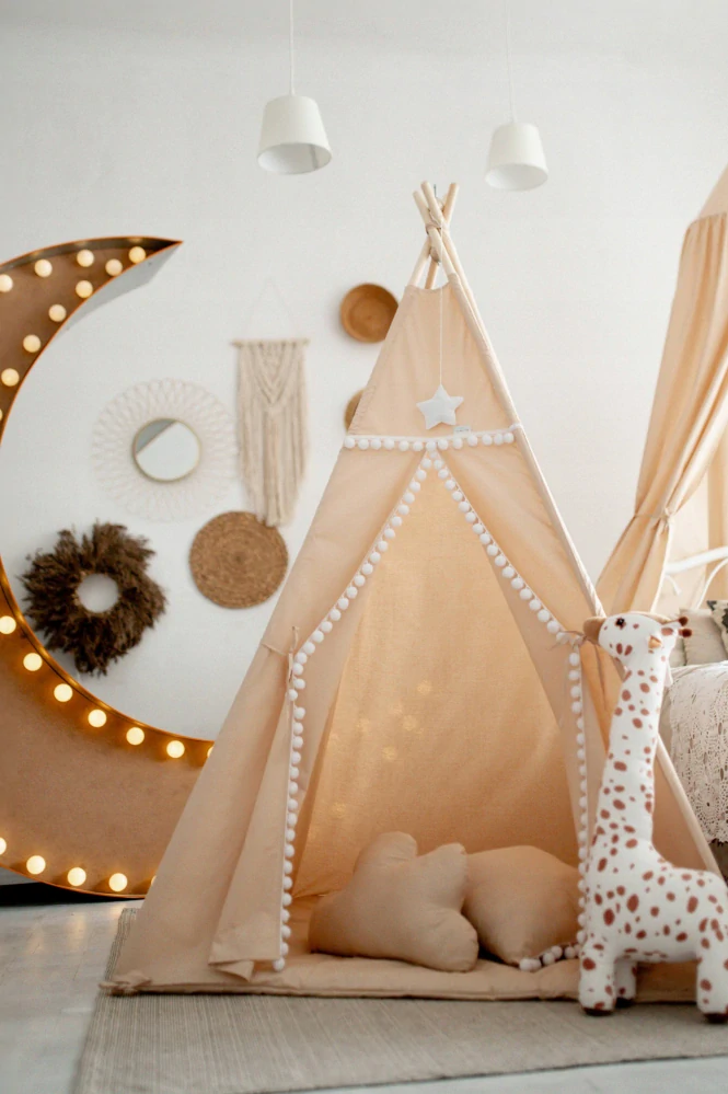 Stan teepee pro děti - béžová