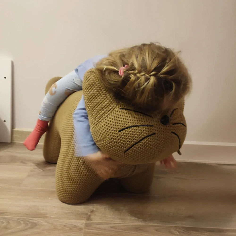 Dětský pouf ve tvaru zvířátka - lev