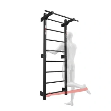 Gymnastický žebřík - ocel, černá