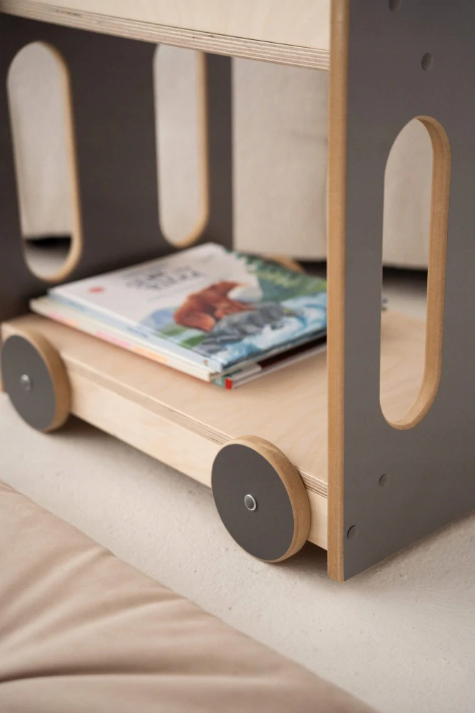 Montessori knihovna CAR - šedá