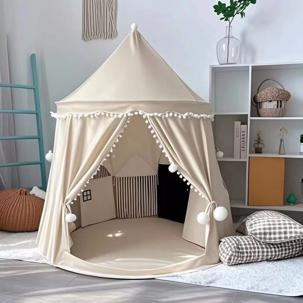 Dětský hrací stan Domeček s okénky – šedá