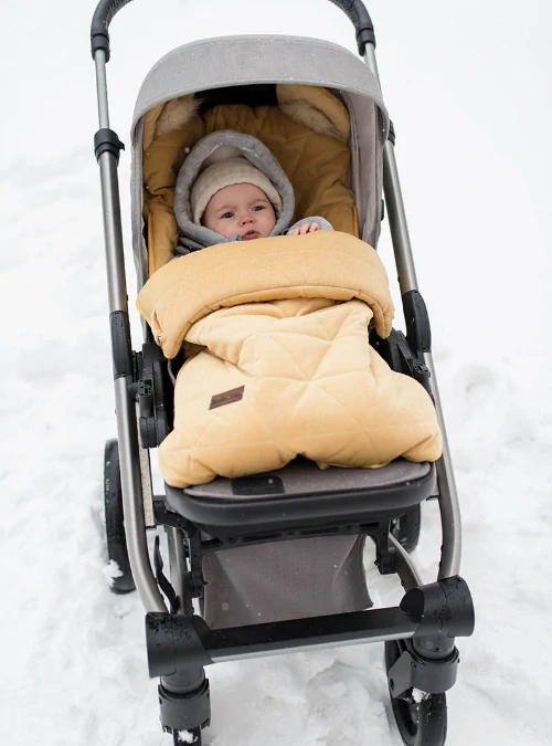 Kinder Hop Spací pytel 6v1 Dream Catcher Triangles Mustard - 80x45 cm