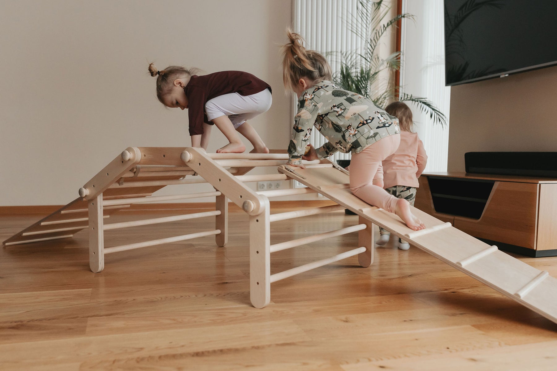 Piklerové trojúhelník, set se skluzavkou, 5 segmentů