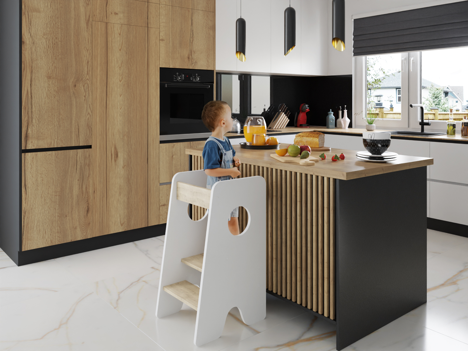 Učící věž Kitchen Helper - pomocník do kuchyně