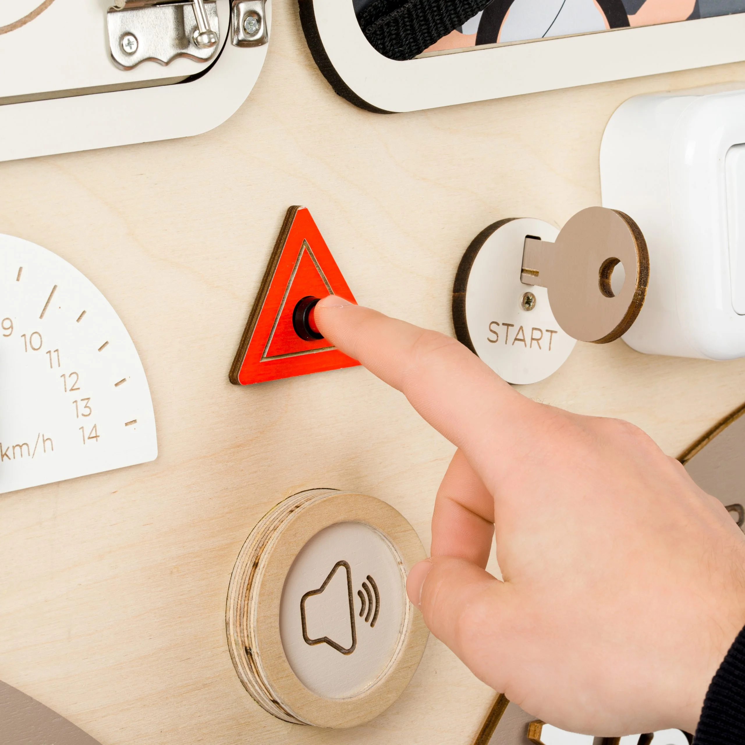 Montessori senzorická manipulační tabule - Unicorn