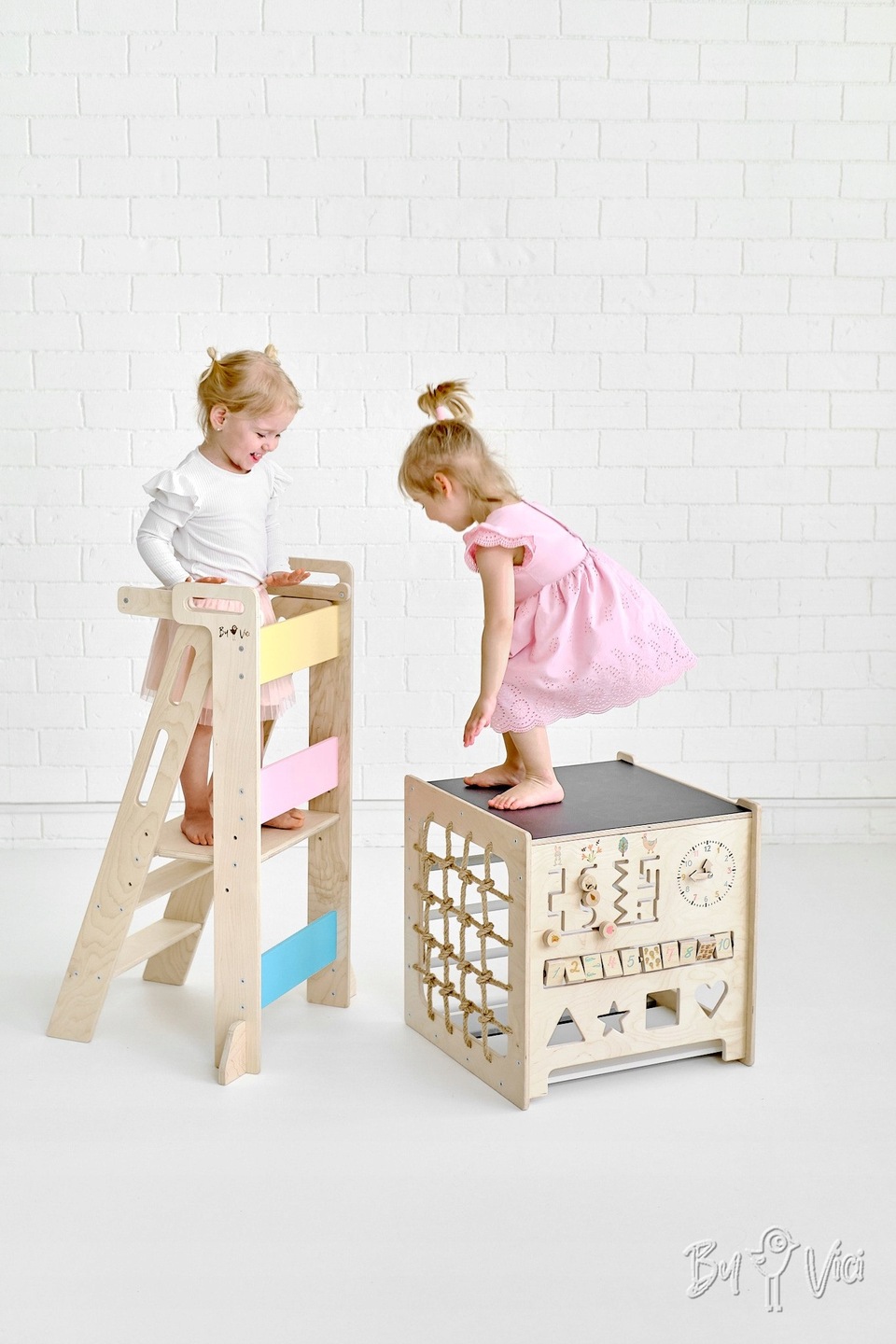 Montessori kostka 10v1 - modrá 