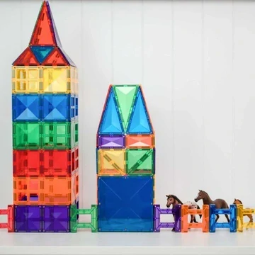Velké magnetické stavební bloky Rainbow - Creative Pack 102 Connetix
