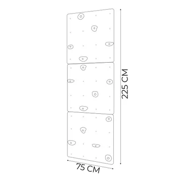 Domácí lezecká stěna pro děti - černá