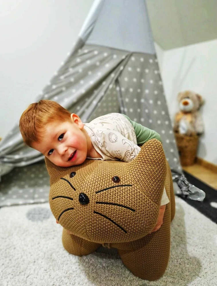 Dětský pouf ve tvaru zvířátka - lev