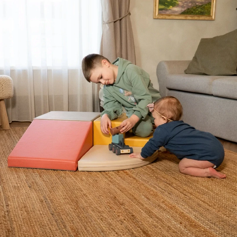 Měkké, barevné pěnové bloky Soft Play Explore – mix barev