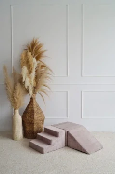 Pěnová hrací sestava 3 ks, manžestr - růžová