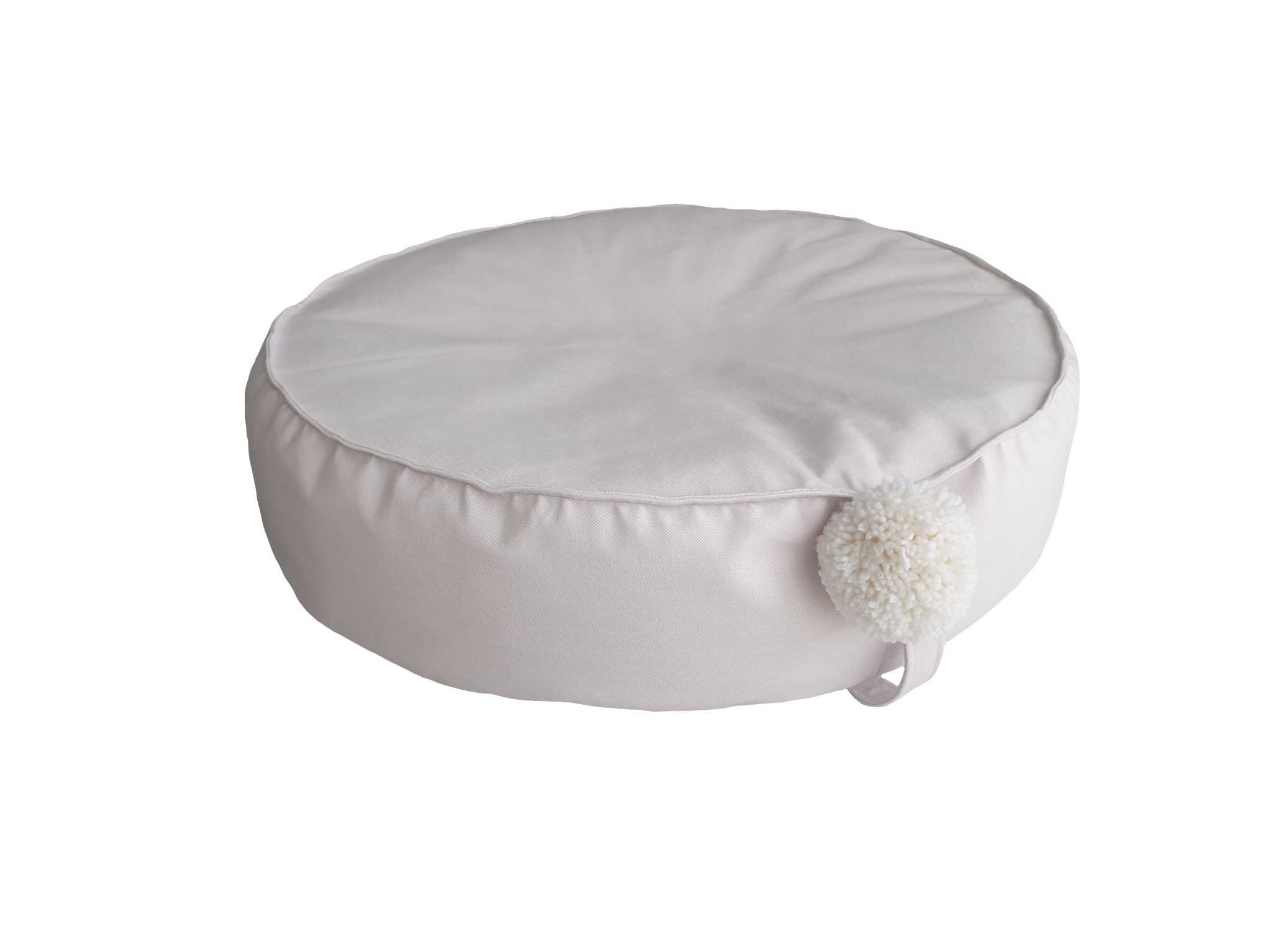 Dětský sedací tabouret s bambulkou