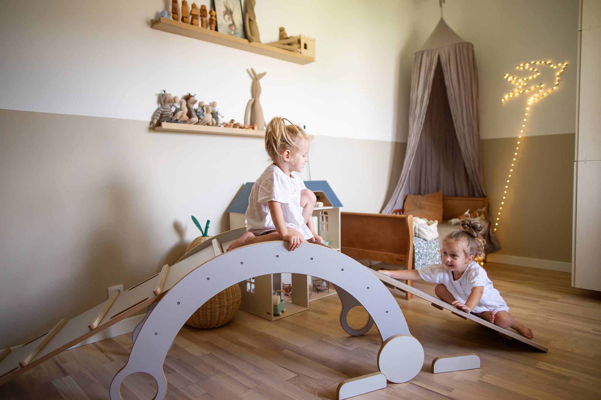 Dřevěná horolezecká sestava