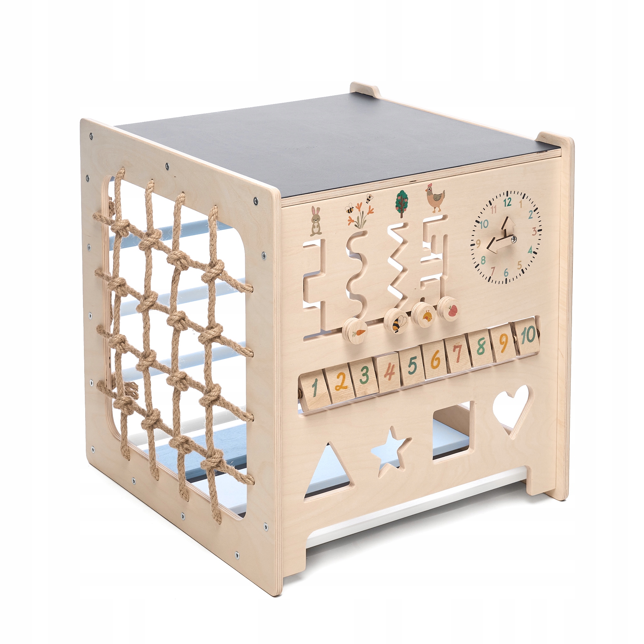 Montessori kostka 10v1 - bílá