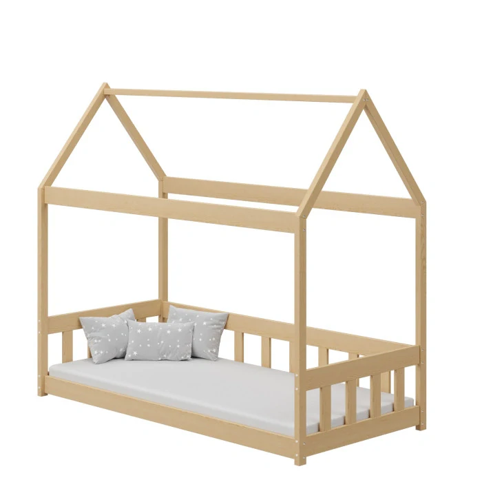 Dětská postel domeček TEDDY - přírodní