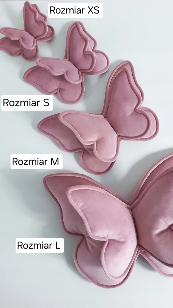 Sametový motýl - modrý, různé velikosti